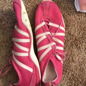Pink Reebok shoes